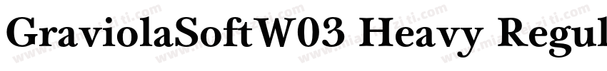 GraviolaSoftW03 Heavy Regular字体转换